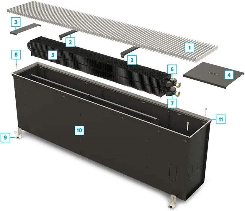 Конструкция конвектора Varmann Ntherm Maxi Конструкция конвектора Varmann Ntherm Maxi
